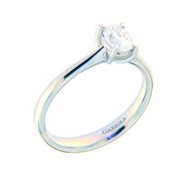 Anello Gazzola Gioielli Donna in Oro bianco Diamante 0.70 Ct AN-22301-72 - AN-22301-72